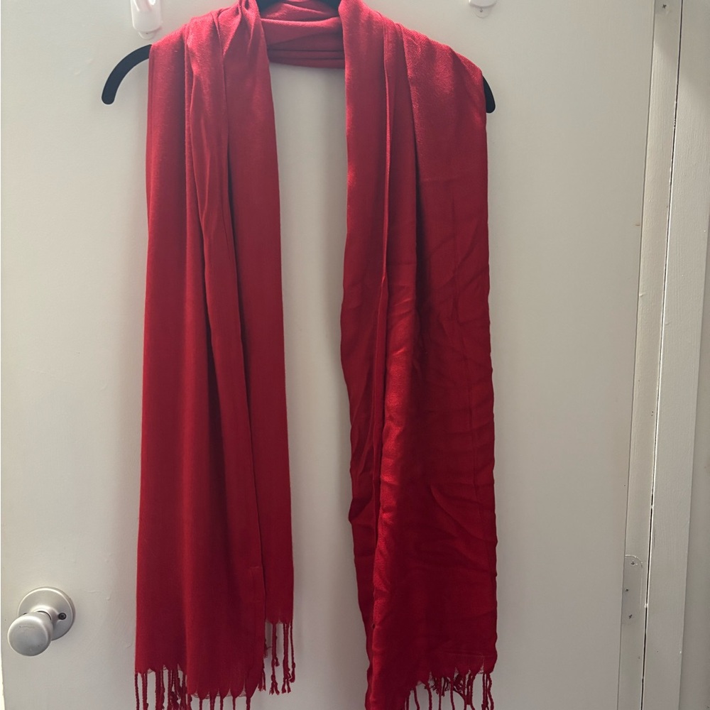 Vibrant Red Scarf